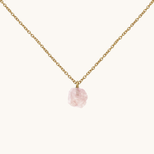 Rose Quartz Stone Necklace