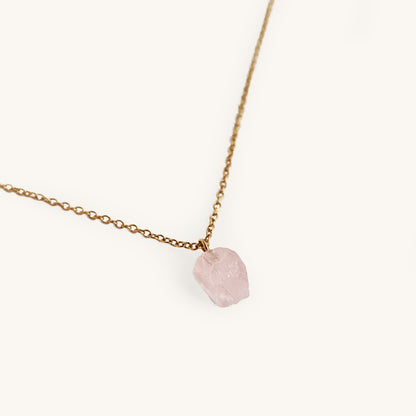 Rose Quartz Stone Necklace