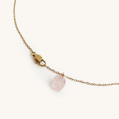 Rose Quartz Stone Necklace